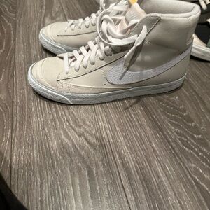 Custom Nike Mid blazer in Cream and White